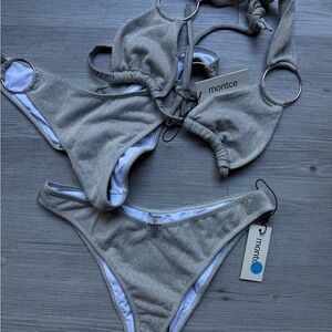 Montce Shimmering Gray Bikini Set
